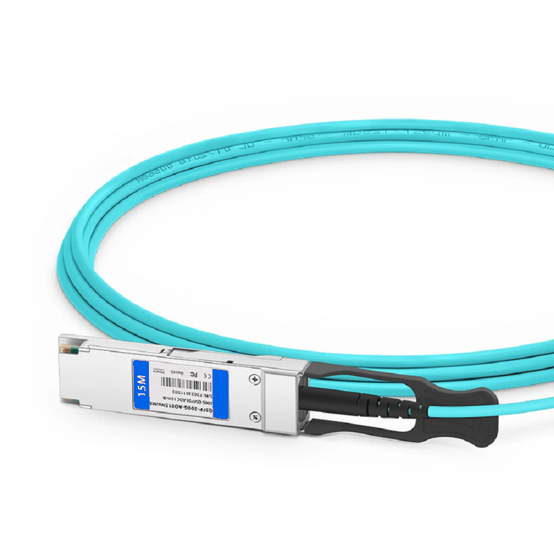 FyberOptix 10m (33ft) NVIDIA/Mellanox Compatible 200G QSFP-DD 8 x 25G NRZ to 2 x 100G QSFP28 4 x 25G NRZ Ethernet Active Optical Breakout Cable