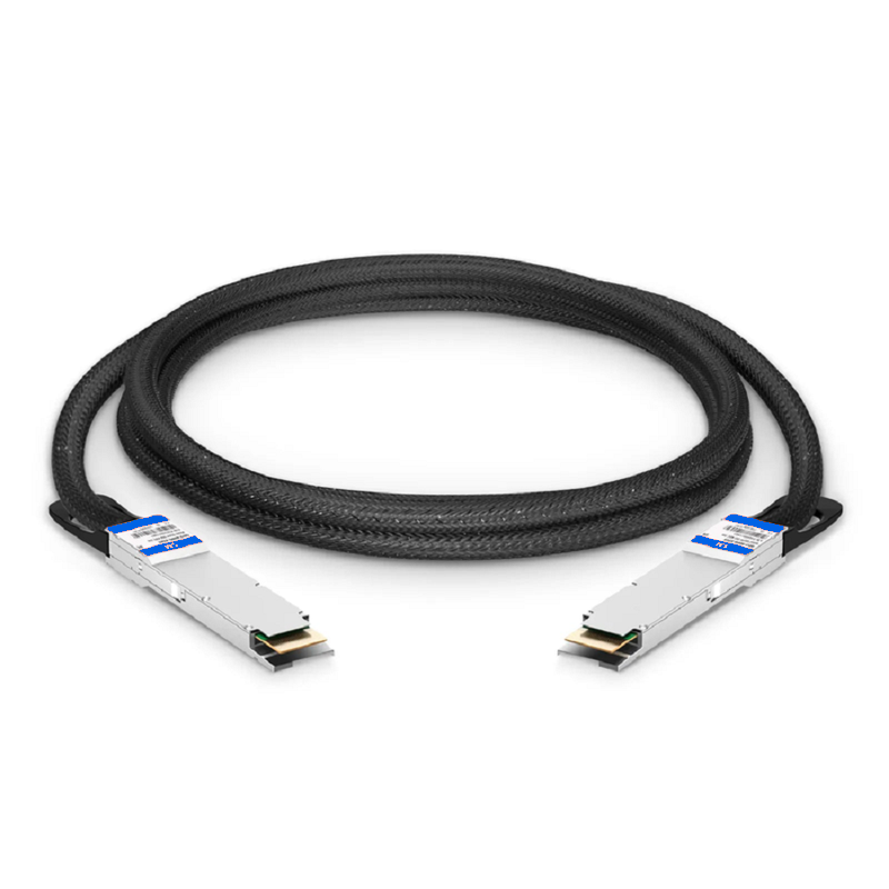 FyberOptix 1m (3ft) Generic Compatible 800G QSFP-DD 8 x 100G PAM4 Active Electrical Cable