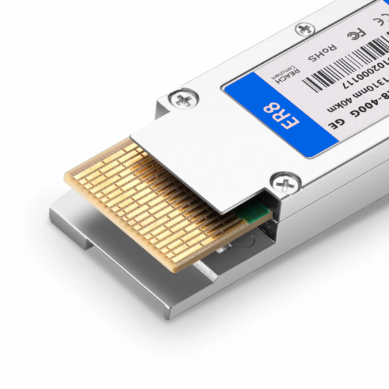 FyberOptix Generic Compatible 400GBASE-ER8 QSFP-DD 8 x 50G PAM4 1310nm 40km DOM Duplex LC/UPC SMF Optical Transceiver Module