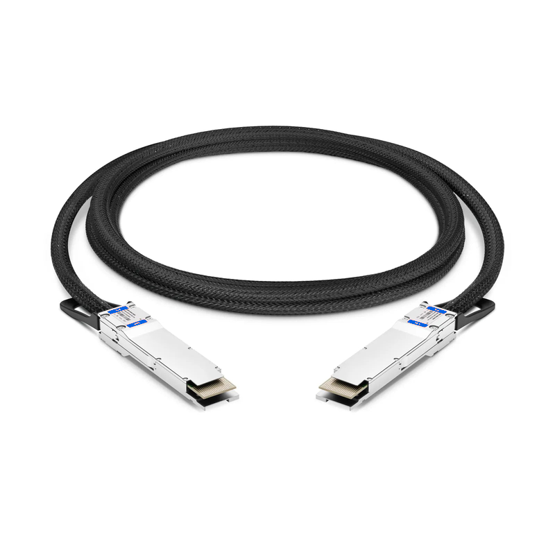 FyberOptix 5m (16ft) Dell AEC-Q56DD-400G-5M Compatible 400G QSFP-DD 8 x 50G PAM4 Active Electrical Cable