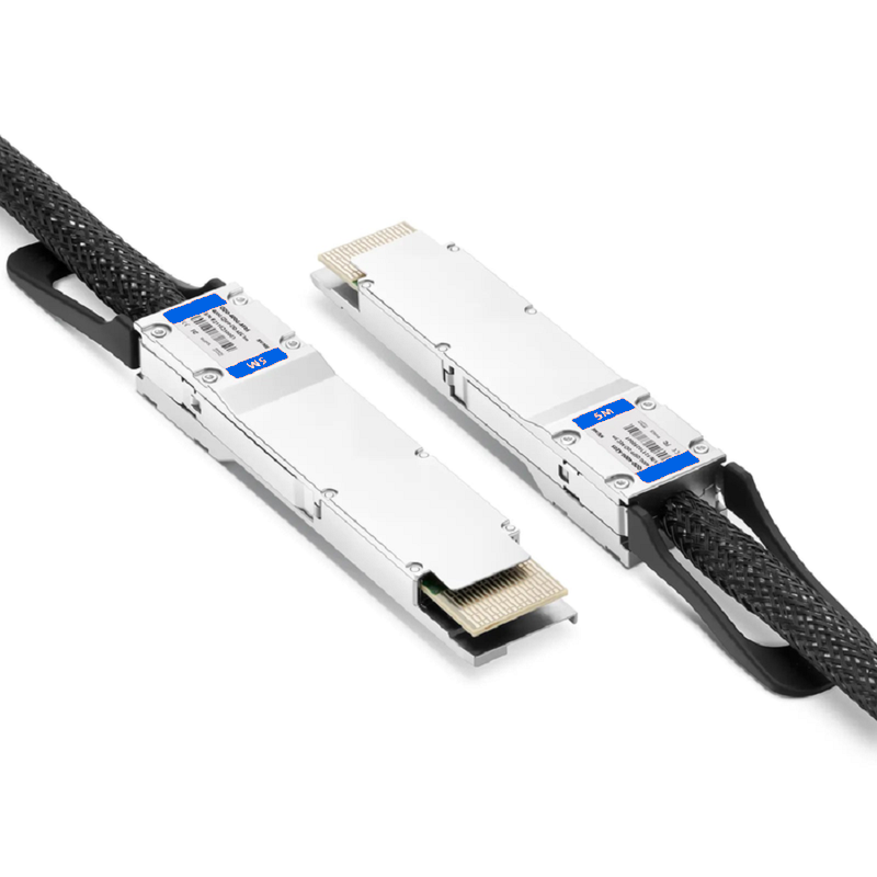 FyberOptix 5m (16ft) Dell AEC-Q56DD-400G-5M Compatible 400G QSFP-DD 8 x 50G PAM4 Active Electrical Cable