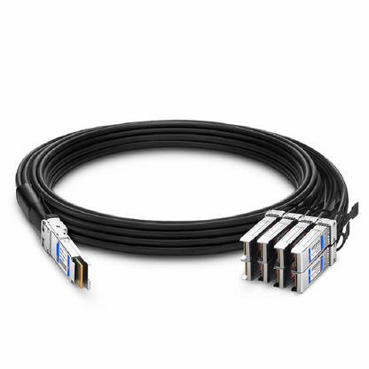 FyberOptix 2m (7ft) Arista Networks CAB-D-8S-400G-2M Compatible 400G QSFP-DD 8 x 50G PAM4 to 8 x 50G SFP56 50G PAM4 Passive Direct Attach Copper Breakout Cable