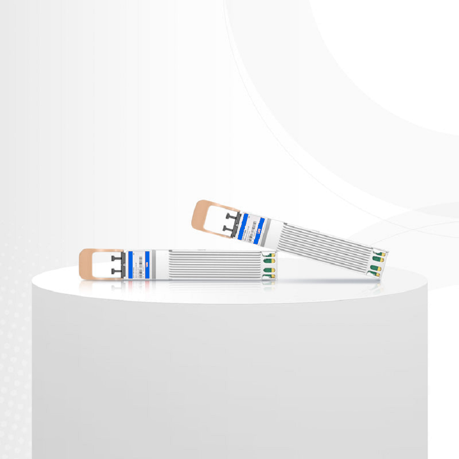 FyberOptix 800GBASE 2xSR4/SR8 OSFP Finned Top 8 x 100G PAM4 850nm 50m DOM Dual MPO-12/APC MMF Optical Transceiver Module forFOSwitches