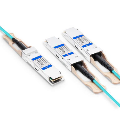 FyberOptix 7m (23ft) Arista Networks Compatible 200G QSFP56 4 x 50G PAM4 to 2 x 100G QSFP28 4 x 25G NRZ Active Optical Breakout Cable