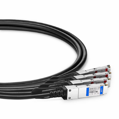 FyberOptix 2m (7ft) Arista Networks CAB-O-2Q-400G-2M Compatible 400G OSFP 8 x 50G PAM4 Finned Top to 2 x 200G QSFP56 4 x 50G PAM4 Passive Direct Attach Copper Breakout Cable