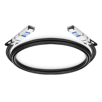 FyberOptix 0.5m (2ft) NVIDIA/Mellanox MCP4Y10-N00A-FLT Compatible 800G OSFP 8 x 100G PAM4 Flat Top Ethernet Passive Direct Attach Copper Twinax Cable