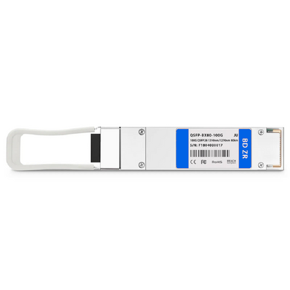 FyberOptix Juniper Networks Compatible 100GBASE-BX80-U QSFP28 BiDi 4 x 25G NRZ 1270nm-TX/1310nm-RX 80km DOM Simplex LC/UPC SMF Optical Transceiver Module