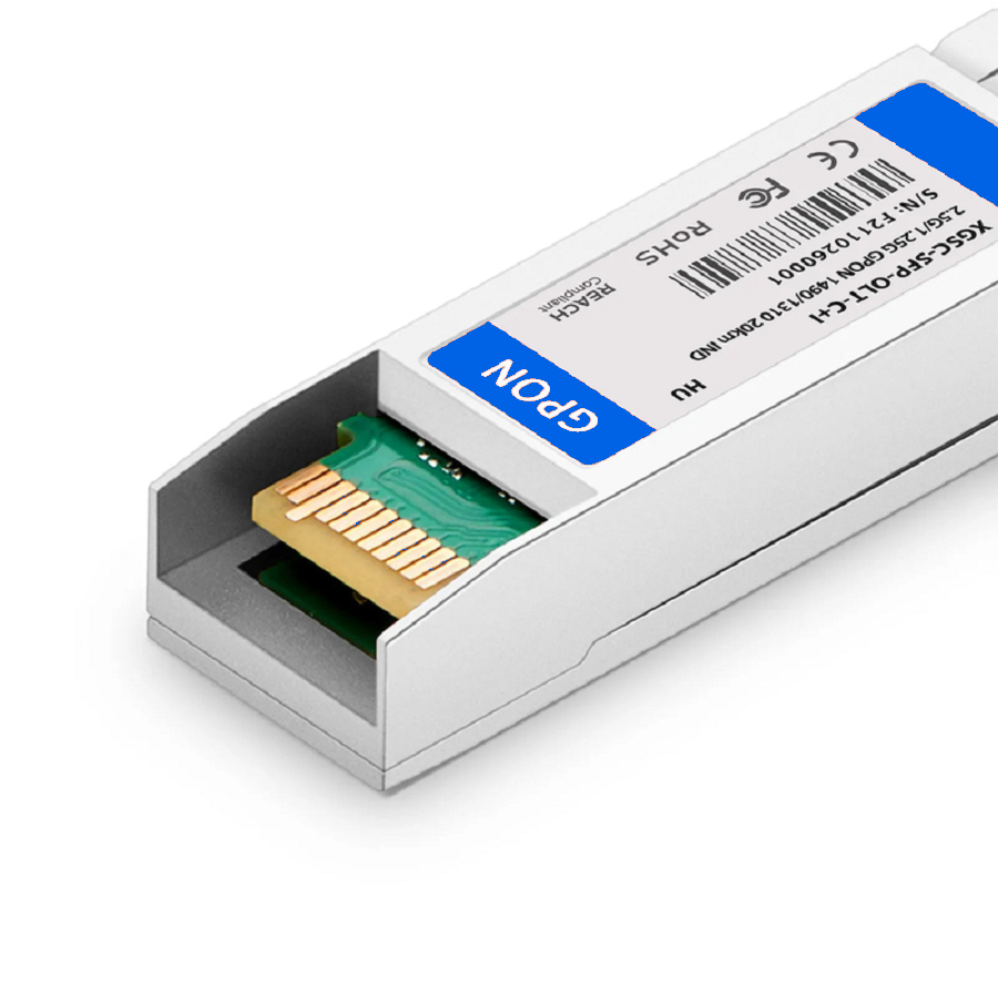 FyberOptix HW Compatible XGS-PON&GPON Combo OLT SFP+ 1577nm-TX/1270nm-RX and 1490nm-TX/1310nm-RX Class C+ 20km DOM Simplex SC/UPC SMF Optical Transceiver Module (Industrial)