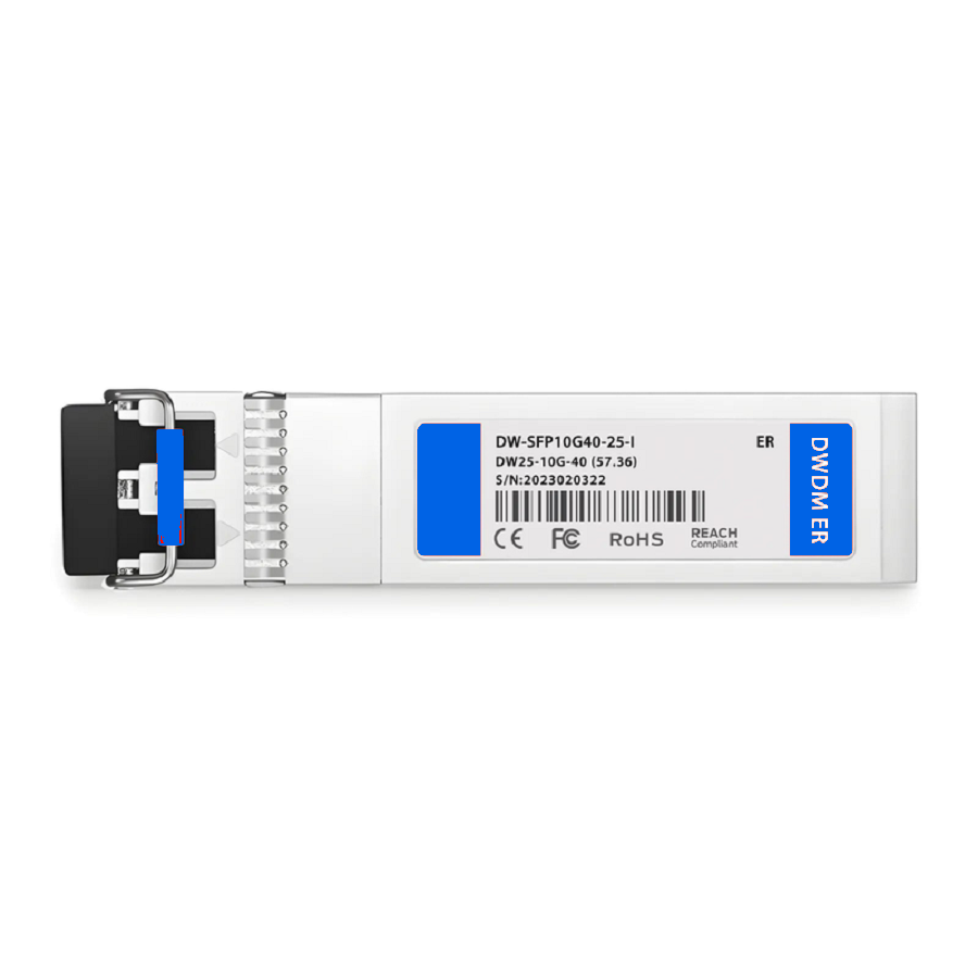 FyberOptix Ericsson C25 Compatible SFP+ 10G DWDM 1557.36nm 100GHz 40km DOM Duplex LC/UPC SMF Optical Transceiver Module For 4G Wireless (Industrial)