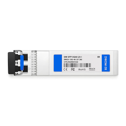 FyberOptix Ericsson C25 Compatible SFP+ 10G DWDM 1557.36nm 100GHz 40km DOM Duplex LC/UPC SMF Optical Transceiver Module For 4G Wireless (Industrial)