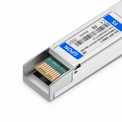 FyberOptix Generic Compatible XGPON ONU SFP+ 1270nm-TX/1577nm-RX 2.488G-TX/9.953G-RX Class N1/N2a/E1/E2a 20km DDM Simplex SC/UPC SMF Optical Transceiver Module (Industrial)