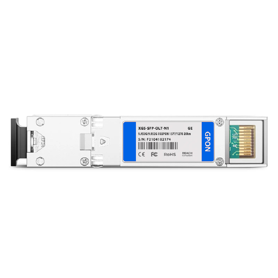FyberOptix Generic Compatible XGSPON OLT SFP+ 1577nm-TX/1270nm-RX 9.953G-TX/9.953G-RX Class N1 20km DOM Simplex SC/UPC SMF Optical Transceiver Module