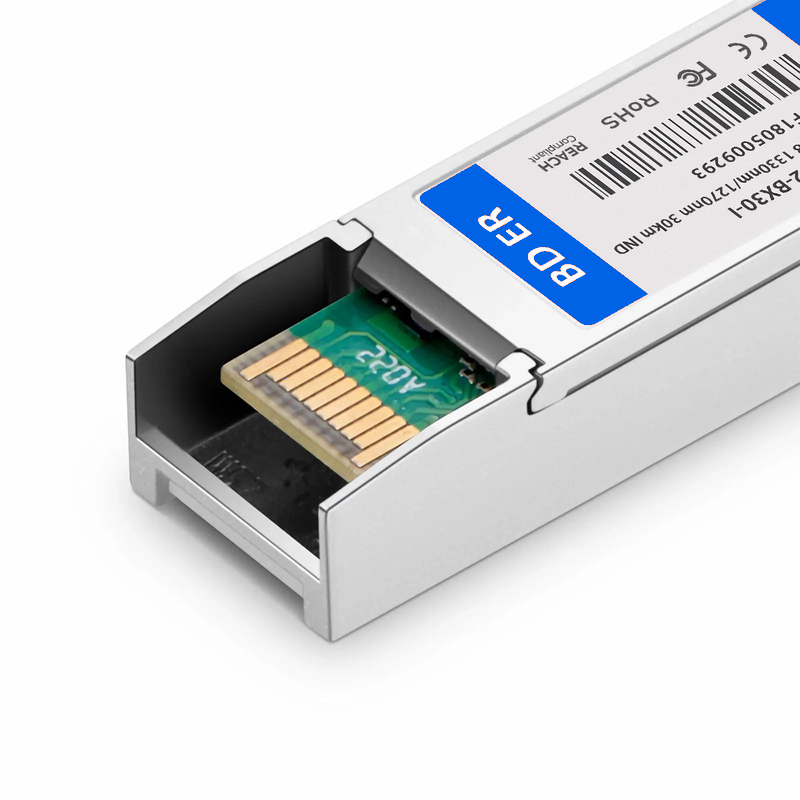 FyberOptix Cisco Compatible 25GBASE-D SFP28 BiDi 1310nm-TX/1270nm-RX 30km DOM Simplex LC/UPC SMF Optical Transceiver Module (Industrial)