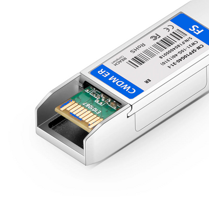 FyberOptix Ericsson Compatible SFP+ 10G CWDM 1310nm 40km DOM Duplex LC/UPC SMF Optical Transceiver Module For 4G Wireless (Industrial)