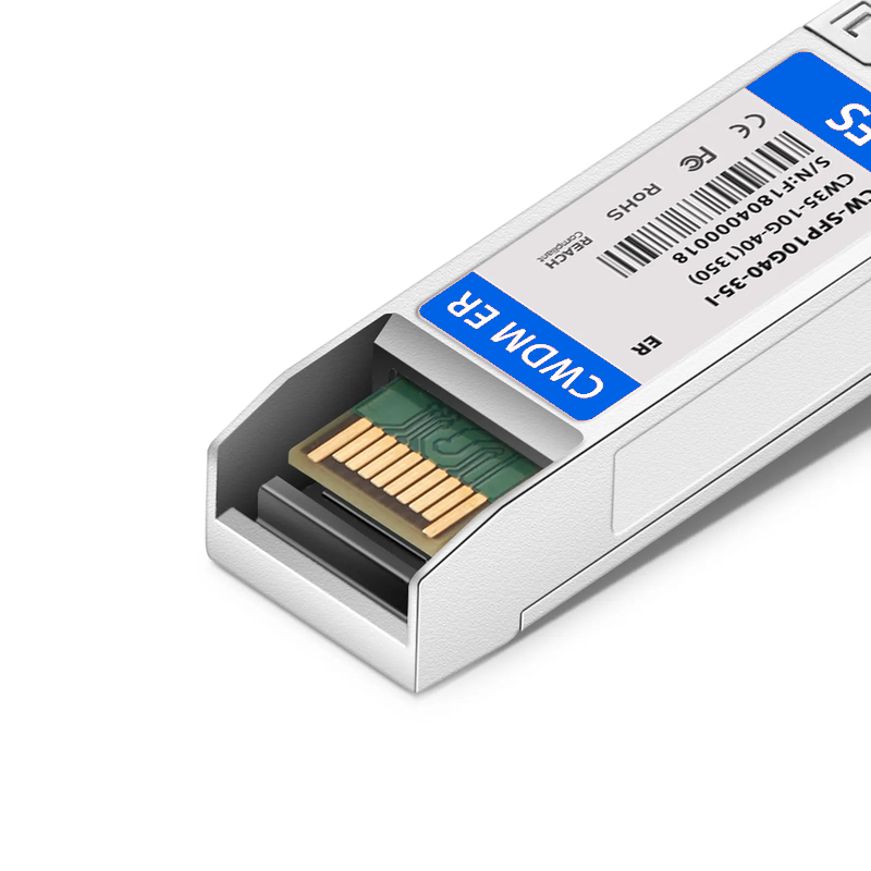 FyberOptix Ericsson Compatible SFP+ 10G CWDM 1350nm 40km DOM Duplex LC/UPC SMF Optical Transceiver Module For 4G Wireless (Industrial)