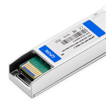 FyberOptix Ubiquiti Compatible GPON OLT Stick with MAC SFP 1490nm-Tx/1310nm-Rx 2.488G-Tx/1.244G-Rx Class C+ 20km DOM Simple SC/UPC SMF Optical Transceiver Module (Industrial)