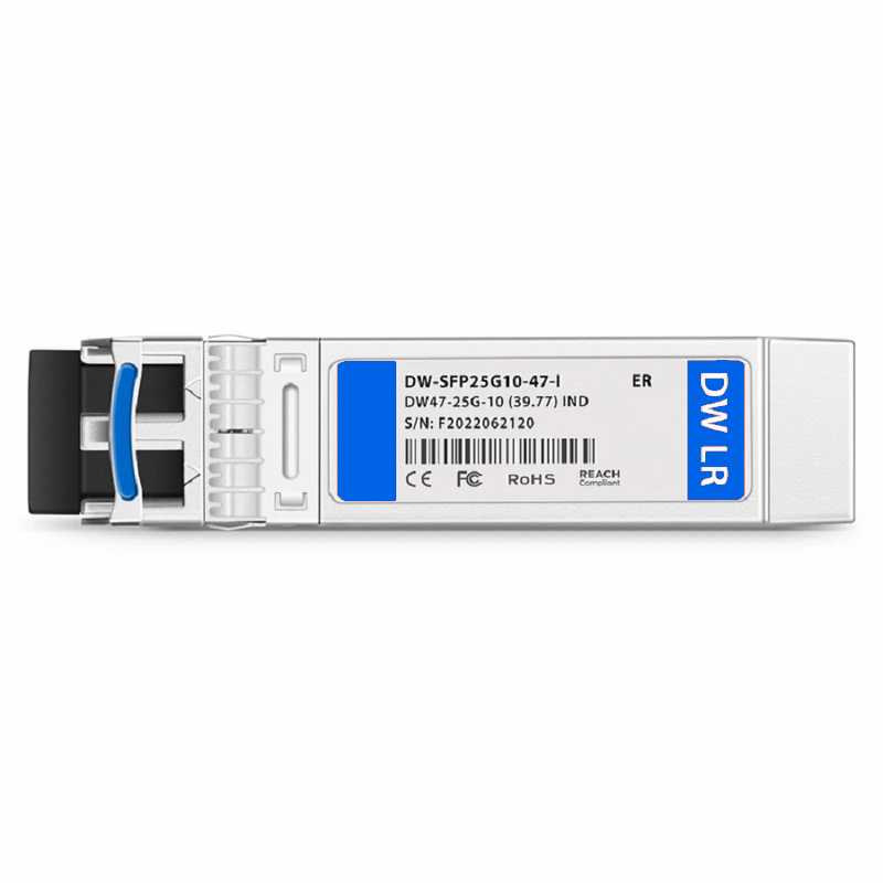 FyberOptix Ericsson C55 Compatible SFP28 25G DWDM 1533.47nm 100GHz 10km DOM Duplex LC/UPC SMF Optical Transceiver Module For 5G Wireless (Industrial)