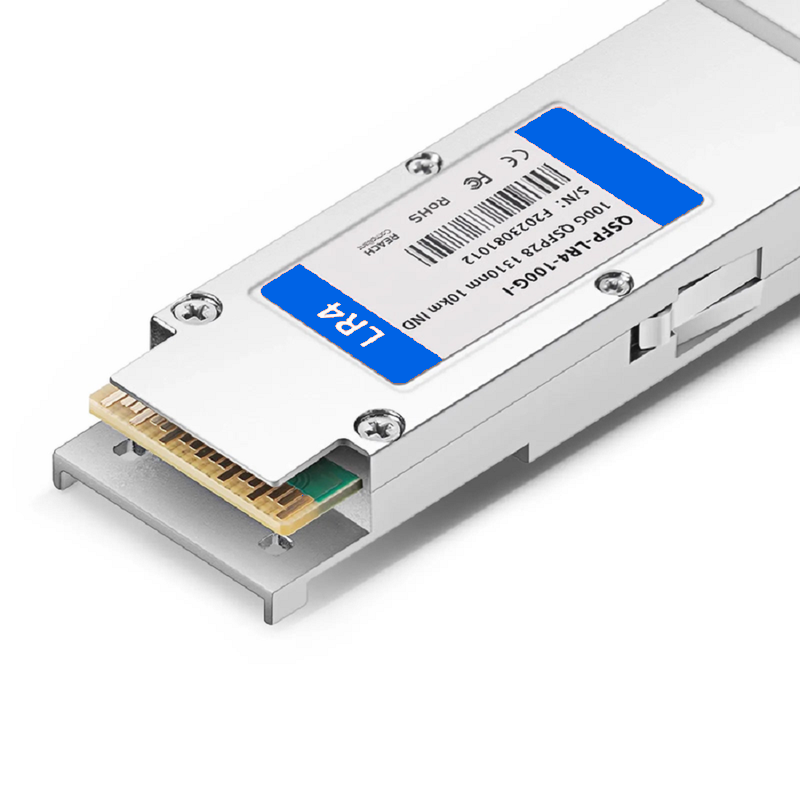 FyberOptix Cisco QSFP-100G-LR4-I Compatible 100GBASE-LR4 QSFP28 4 x 25G NRZ 1310nm 10km DOM Duplex LC/UPC SMF Optical Transceiver Module (Industrial)