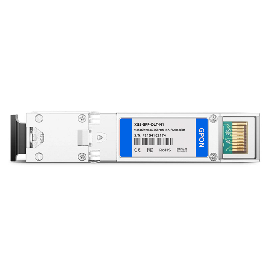 FyberOptix Generic Compatible XGSPON OLT SFP+ 1577nm-TX/1270nm-RX 9.953G-TX/9.953G-RX Class N1 20km DOM Simplex SC/UPC SMF Optical Transceiver Module
