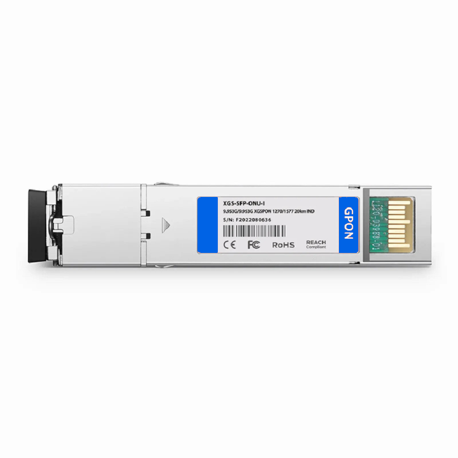 FyberOptix NOKIA 3FE46901AC Compatible XGSPON ONU SFP+ 1270nm-TX/1577nm-RX 9.953G-TX/9.953G-RX Class N1/N2/E1 20km DOM Simplex SC/APC SMF Optical Transceiver Module (Industrial)