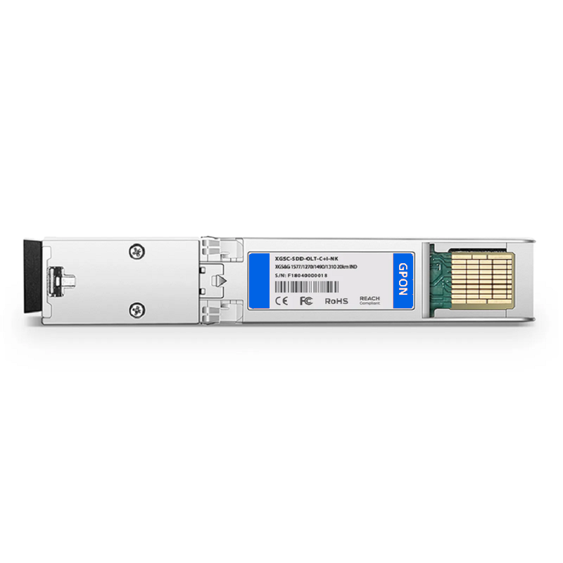 FyberOptix NOKIA Compatible XGS-PON&GPON Combo OLT SFP-DD 1577nm-TX/1270nm-RX and 1490nm-TX/1310nm-RX Class C+ 20km DOM Simplex SC/UPC SMF Optical Transceiver Module (Industrial)