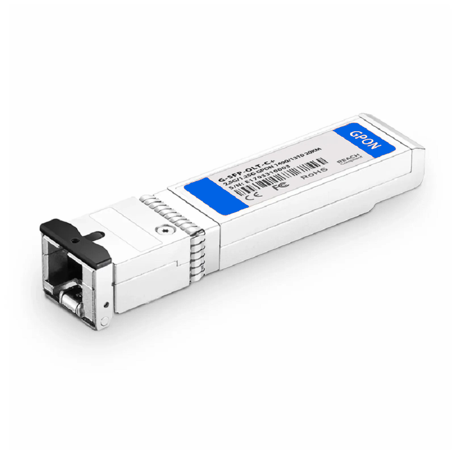 FyberOptix Generic Compatible GPON OLT SFP 1490nm-TX/1310nm-RX 2.488G-TX/1.244G-RX Class C+ 20km DOM Simplex SC/UPC SMF Optical Transceiver Module