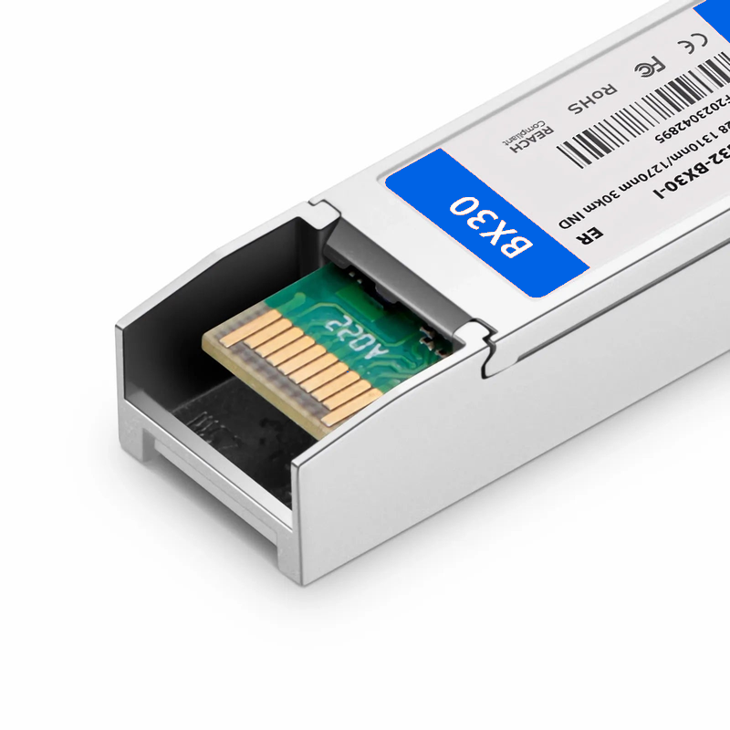 FyberOptix Ericsson Compatible SFP28 25GBASE-BX30-D BiDi 1310nm-TX/1270nm-RX 30km DOM Simplex LC/UPC SMF Optical Transceiver Module For 5G Wireless (Industrial)