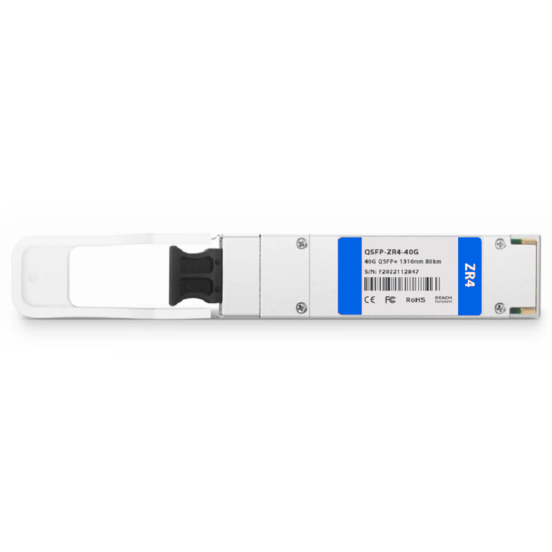 FyberOptix Juniper Compatible 40GBASE-ZR4 QSFP+ 1310nm 80km DOM Duplex LC/UPC SMF Optical Transceiver Module