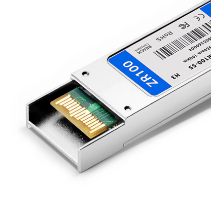FyberOptix H3C XFP-ZR100-SM1550 Compatible 10GBASE-ZR XFP 1550nm 100km DOM Duplex LC SMF Optical Transceiver Module