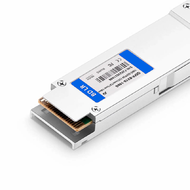 FyberOptix Cisco Compatible 100GBASE-BX10-D QSFP28 BiDi 4 x 25G NRZ 1331nm-TX/1271nm-RX 10km DOM Simplex LC/UPC SMF Optical Transceiver Module