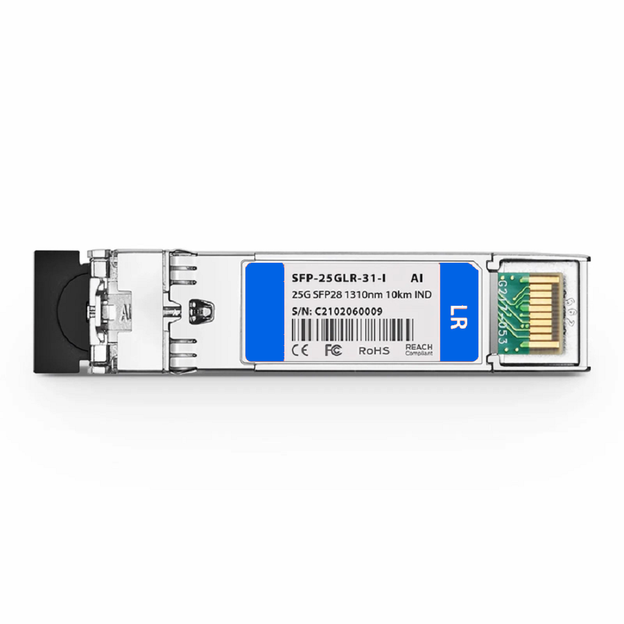 FyberOptix Arista Networks SFP-25G-LR-I Compatible 25GBASE-LR SFP28 1310nm 10km DOM Duplex LC/UPC SMF Optical Transceiver Module (Industrial)