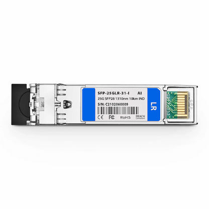 FyberOptix Arista Networks SFP-25G-LR-I Compatible 25GBASE-LR SFP28 1310nm 10km DOM Duplex LC/UPC SMF Optical Transceiver Module (Industrial)