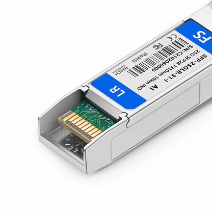 FyberOptix Arista Networks SFP-25G-LR-I Compatible 25GBASE-LR SFP28 1310nm 10km DOM Duplex LC/UPC SMF Optical Transceiver Module (Industrial)