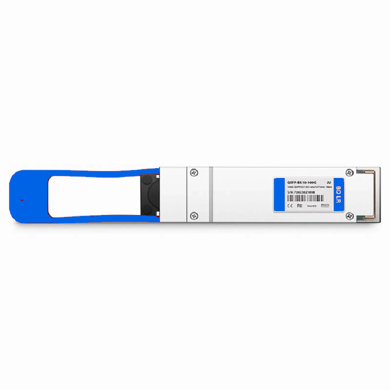 FyberOptix Cisco Compatible 100GBASE-BX10-U QSFP28 BiDi 4 x 25G NRZ 1271nm-TX/1331nm-RX 10km DOM Simplex LC/UPC SMF Optical Transceiver Module