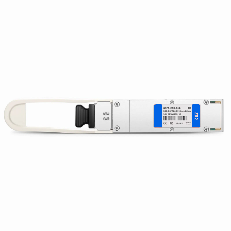 FyberOptix Juniper Networks Compatible 50GBASE-ZR2 QSFP28 1310nm 80km DOM Duplex LC/UPC SMF Optical Transceiver Module