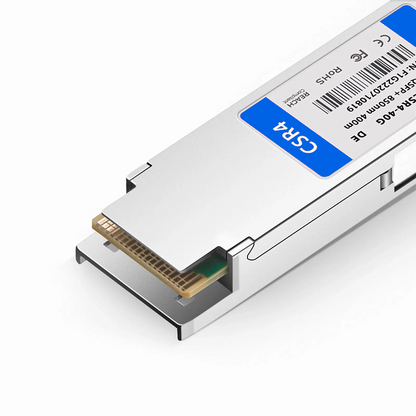 FyberOptix Dell Compatible 40GBASE-ESR4 QSFP+ 850nm 400m DOM MPO-12/UPC MMF Optical Transceiver Module, Breakout to 4 x 10G-SR