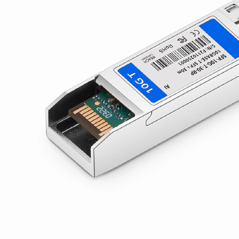 FyberOptix HW Compatible 10GBASE-T SFP+ Copper 30m RJ-45 Transceiver Module with Reduced Power Consumption (LOS)
