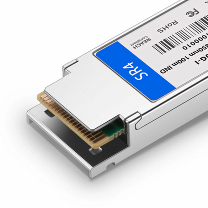FyberOptix Cisco QSFP-100G-SR4-I Compatible 100GBASE-SR4 QSFP28 4 x 25G NRZ 850nm 100m DOM MPO-12/UPC MMF Optical Transceiver Module (Industrial), Breakout to 4 x 25G-SR