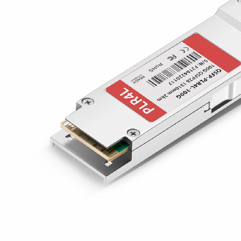 FyberOptix Arista QSFP-100G-PLRL4 Compatible 100GBASE-PLR4L QSFP28 4 x 25G NRZ 1310nm 2km DOM MPO-12/APC SMF Optical Transceiver Module, Breakout to 4 x 25G-LR
