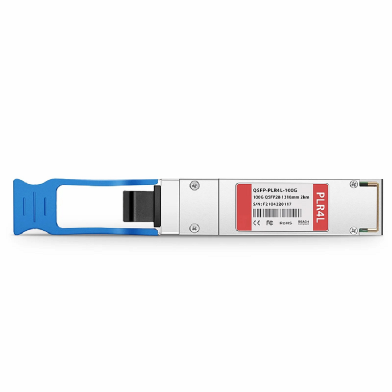 FyberOptix Cisco Compatible 100GBASE-PLR4 QSFP28 4 x 25G NRZ 1310nm 10km DOM MPO-12/APC SMF Optical Transceiver Module, Breakout to 4 x 25G-LR