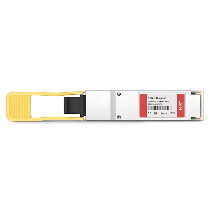 FyberOptix Cisco QSFP-100G-SR4-S Compatible 100GBASE-ESR4 QSFP28 4 x 25G NRZ 850nm 300m OM4 DOM MPO-12/UPC MMF Optical Transceiver Module, Breakout to 4 x 25G-ESR