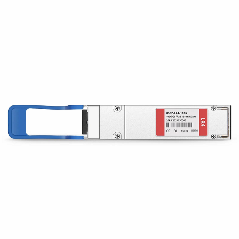 FyberOptix Cisco Compatible 100GBASE-LX4 QSFP28 4 x 25G NRZ 1310nm 2km/100m DOM Duplex LC/UPC SMF/MMF Optical Transceiver Module