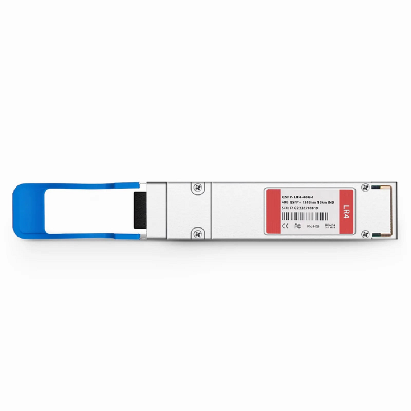 FyberOptix Cisco Compatible 40GBASE-LR4 QSFP+ 1310nm 10km DOM Duplex LC/UPC SMF Optical Transceiver Module (Industrial)