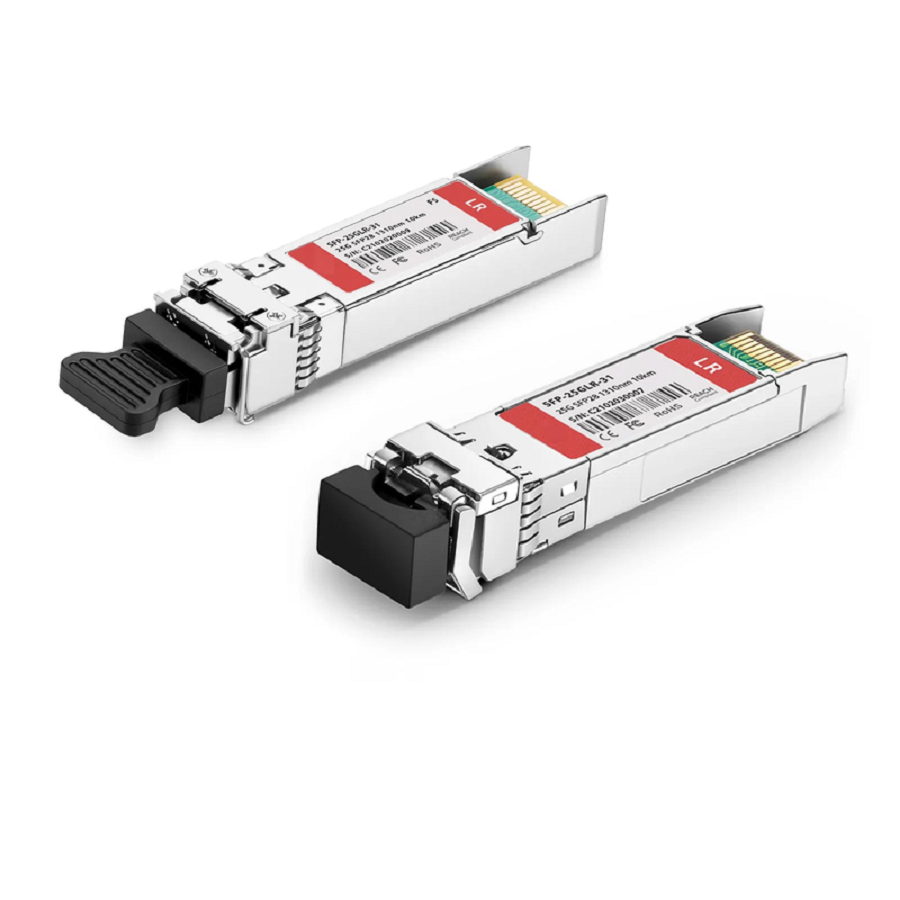 FyberOptix Cisco SFP-25G-LR-S Compatible 25GBASE-LR SFP28 1310nm 10km DOM Duplex LC/UPC SMF Optical Transceiver Module