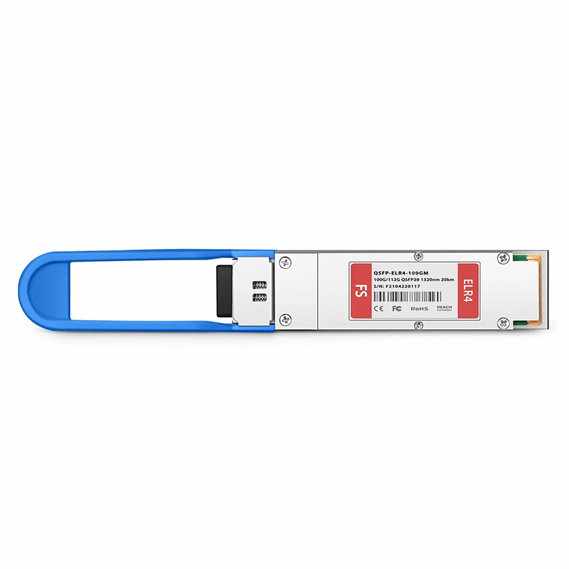FyberOptix Cisco Compatible 100GBASE-LR4 and 112GBASE-OTU4 QSFP28 Dual Rate 4 x 25G NRZ 1310nm 20km DOM Duplex LC/UPC SMF Optical Transceiver Module