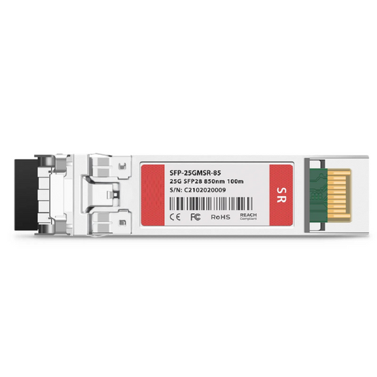 FyberOptix Cisco Compatible 10/25GBASE-SR SFP28 Dual-rate 850nm 100m DOM Duplex LC/UPC MMF Optical Transceiver Module