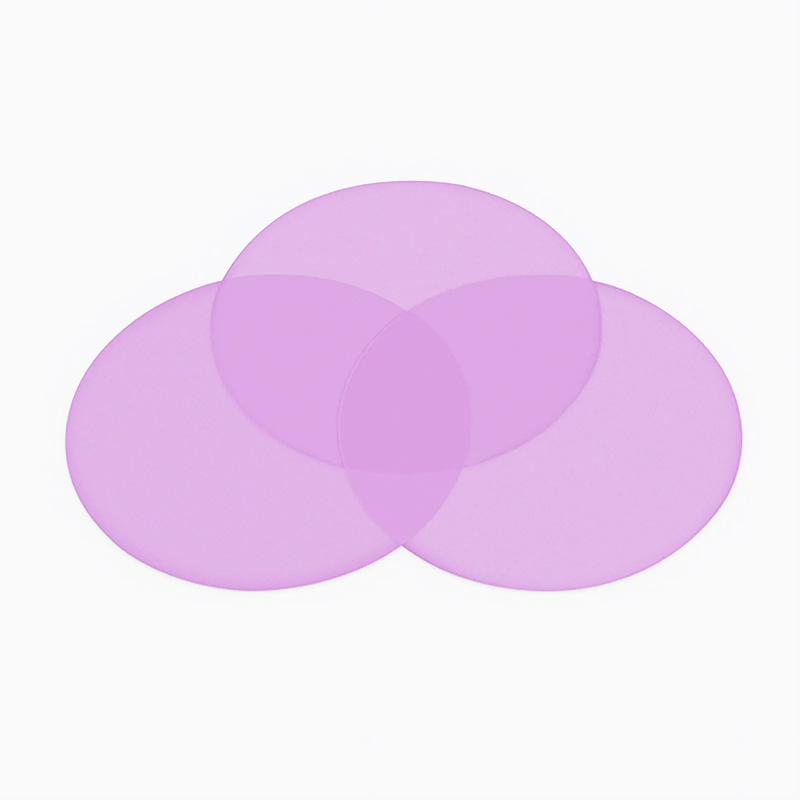 FyberOptix 1ÃŽÂ¼m 1 Piece Purple Polishing Film with 127mm Diameter