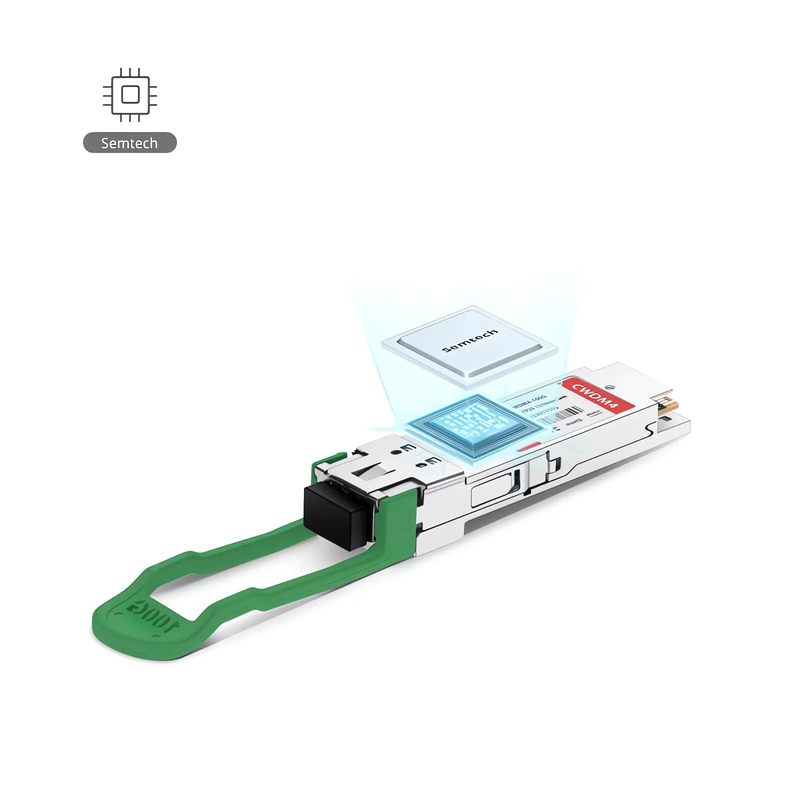 FyberOptix Cisco QSFP-100G-CWDM4-S Compatible 100GBASE-CWDM4 QSFP28 4 x 25G NRZ 1310nm 2km DOM Duplex LC/UPC SMF Optical Transceiver Module