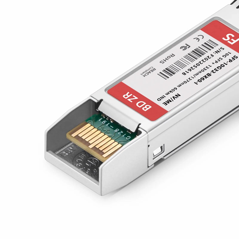 FyberOptix NVIDIA/Mellanox MFM1T02A-LR-BXD-60-I Compatible 10GBASE BiDi SFP+ 1330nm-TX/1270nm-RX 60km DOM Simplex LC/UPC SMF Ethernet Optical Transceiver Module (Industrial)