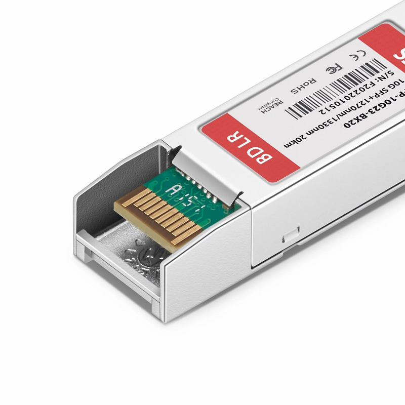 FyberOptix Cisco Compatible 10GBASE-BX20-U BiDi SFP+ 1270nm-TX/1330nm-RX 20km DOM Simplex LC/UPC SMF Optical Transceiver Module